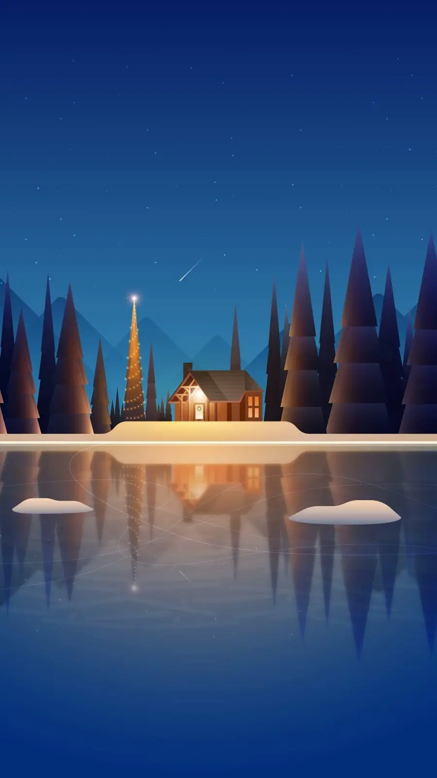Winter Night Wallpaper for iPhone 15 Pro Max