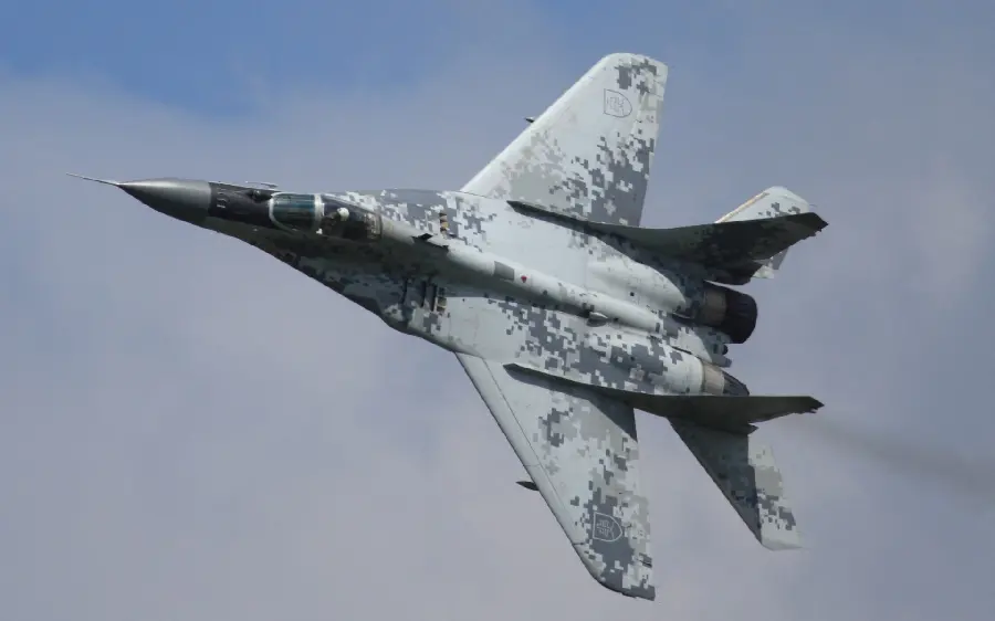 High-quality image of a fighter jet with military aircraft and weapons
