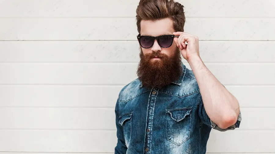 Handsome and Attractive Boy Profile Picture with Long Beard and Smokey Glasses