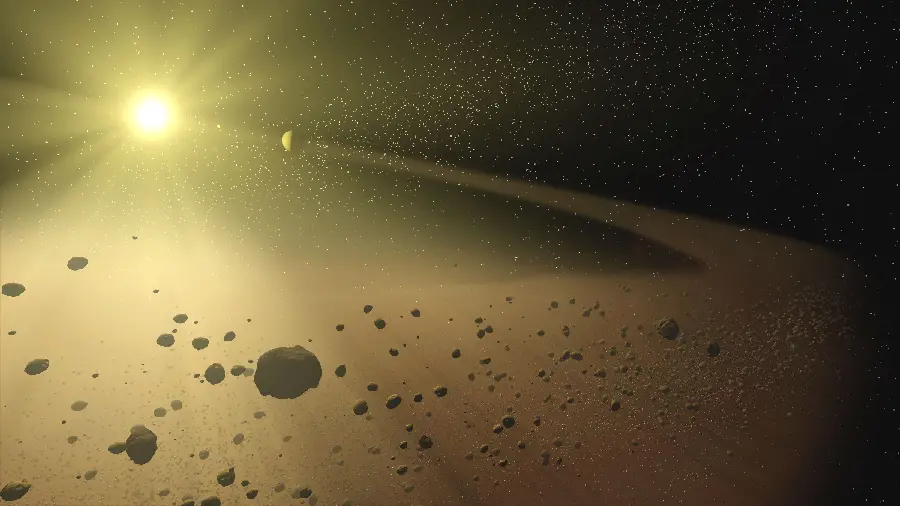 Super High Quality Wallpaper of the Asteroid Belt for Computer