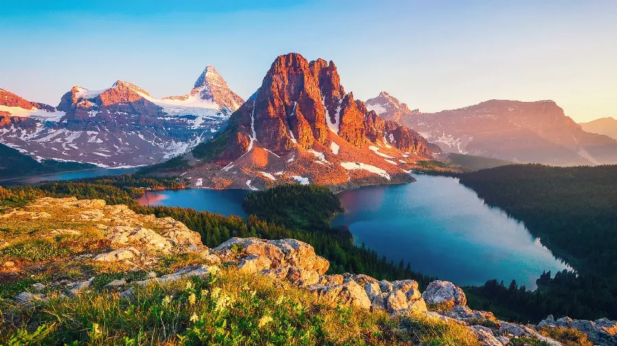 Canada Mountain Background 8K