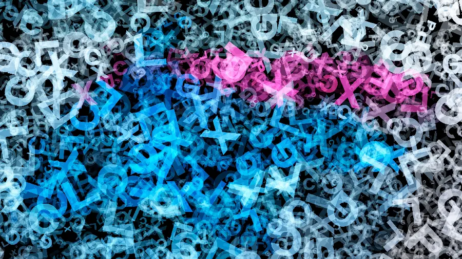 Stylish Colorful English Alphabet Wallpaper for Laptop 2023