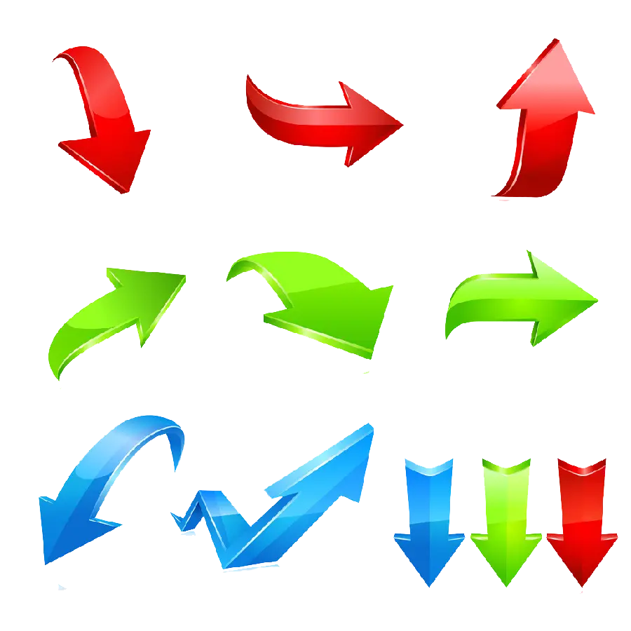 High Quality Colorful Green Red Blue Telescopic Arrows