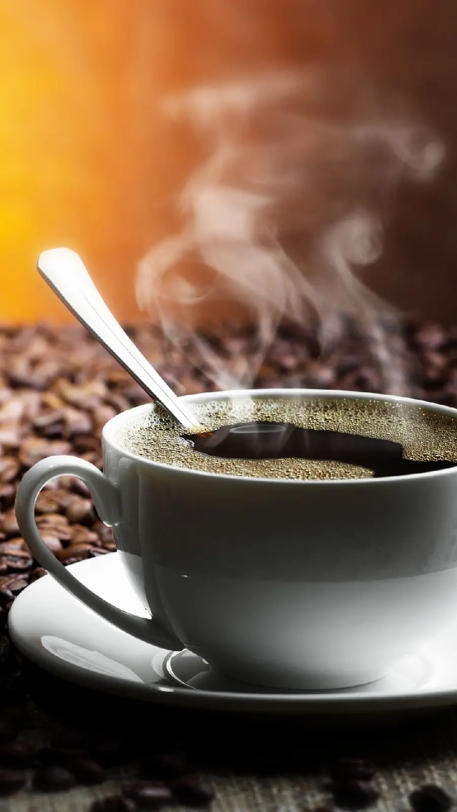 Luxury dark coffee photo for Samsung phone background