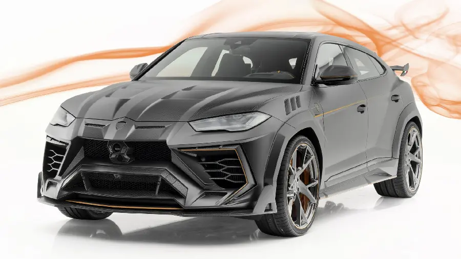 Black Lamborghini Sport 8k quality SUV