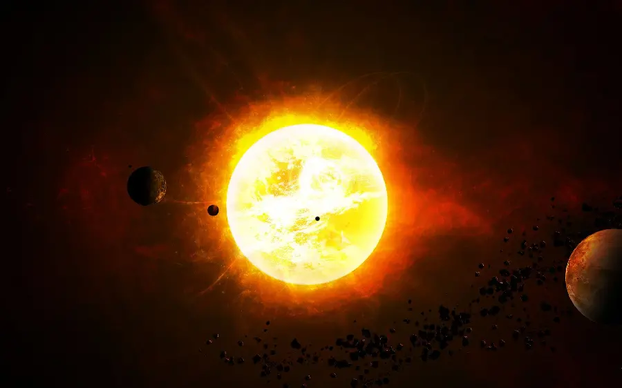 Profile Photo of the Sun, the Largest Star in the Solar System