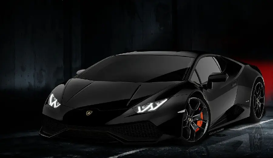 Black Lamborghini Car Wallpaper for PC