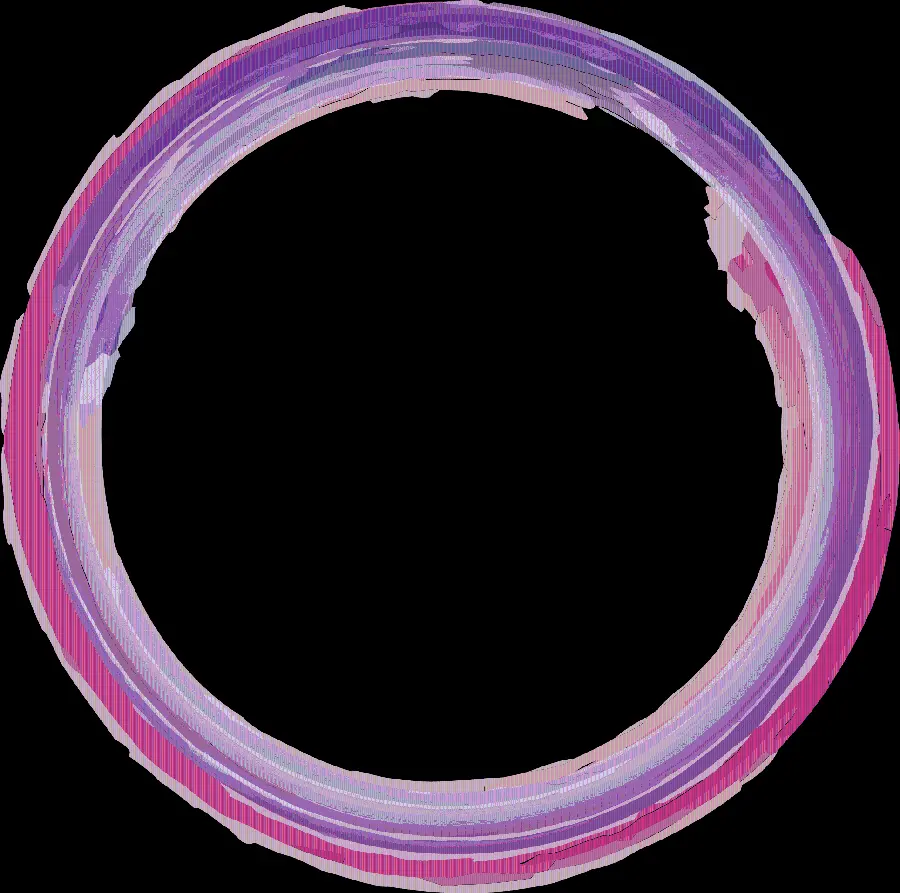 Download color circle image with pink and purple gouache without background