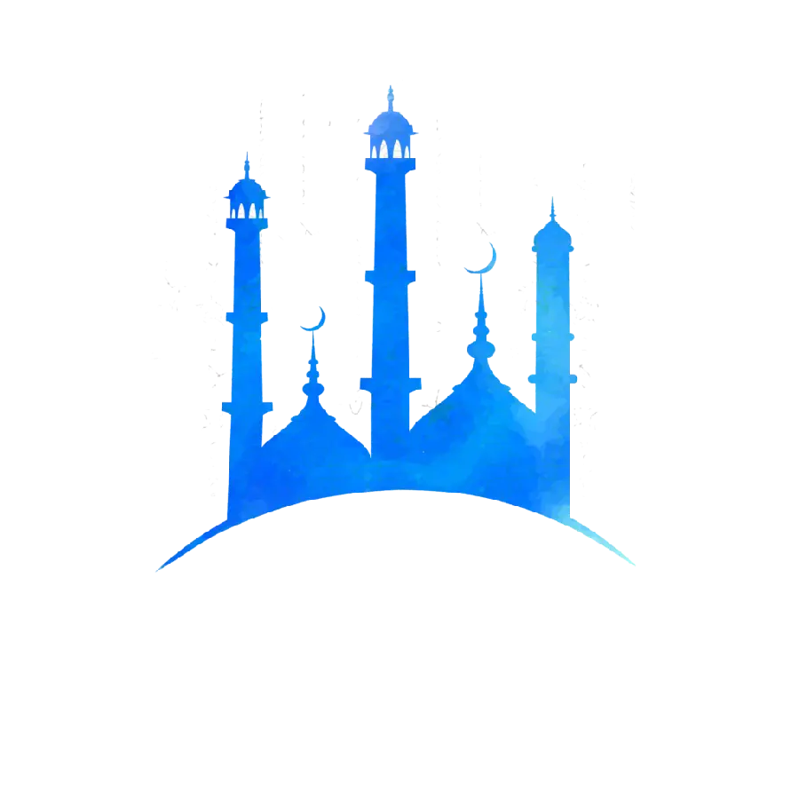 Inspiring Ramadan Mosque PNG in Blue