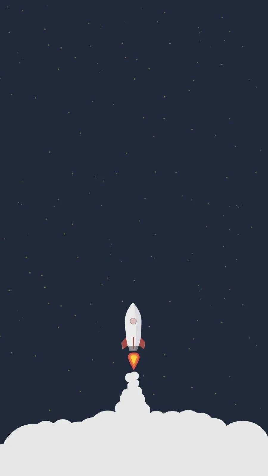 The latest spaceship wallpaper with a starry background for mobile