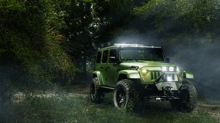 Beautiful 8K quality photo of the off-road car