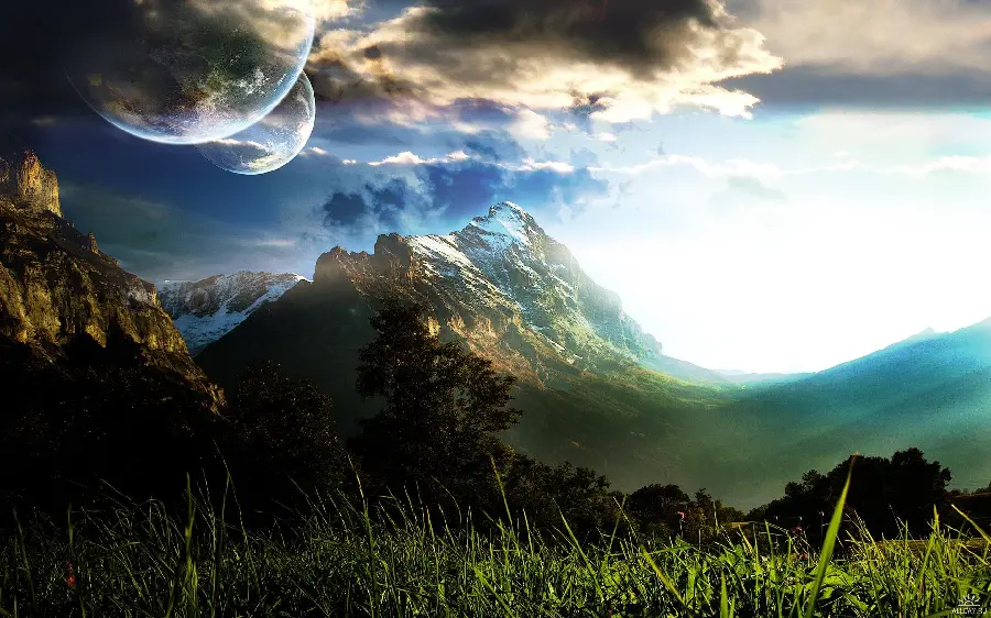 A mesmerizing background of the best nature in the world with a special beautiful color theme
