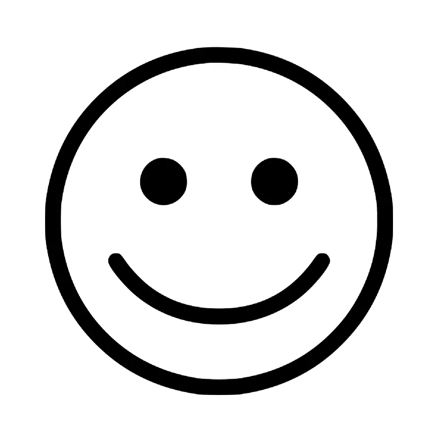 Download Smiley Emoji Image on White Background Image in PNG Format