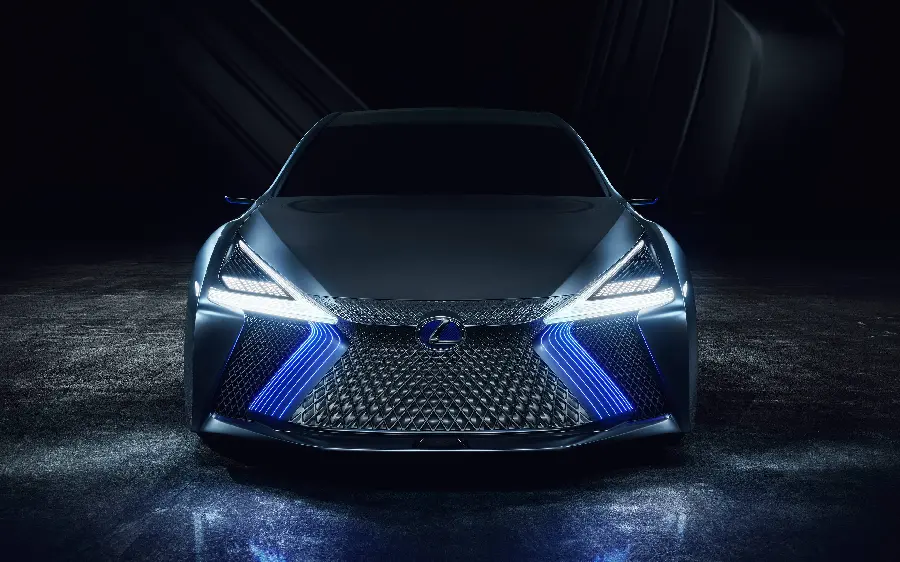 4K photo of Lexus IS lights