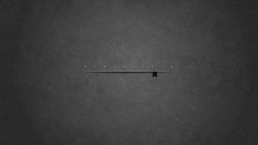 A well-formed and mysterious minimalist background with the title Everything 