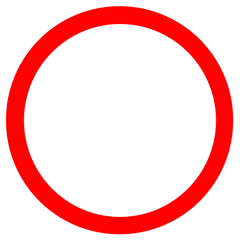 Download simple circle photo and frame with red circle as png