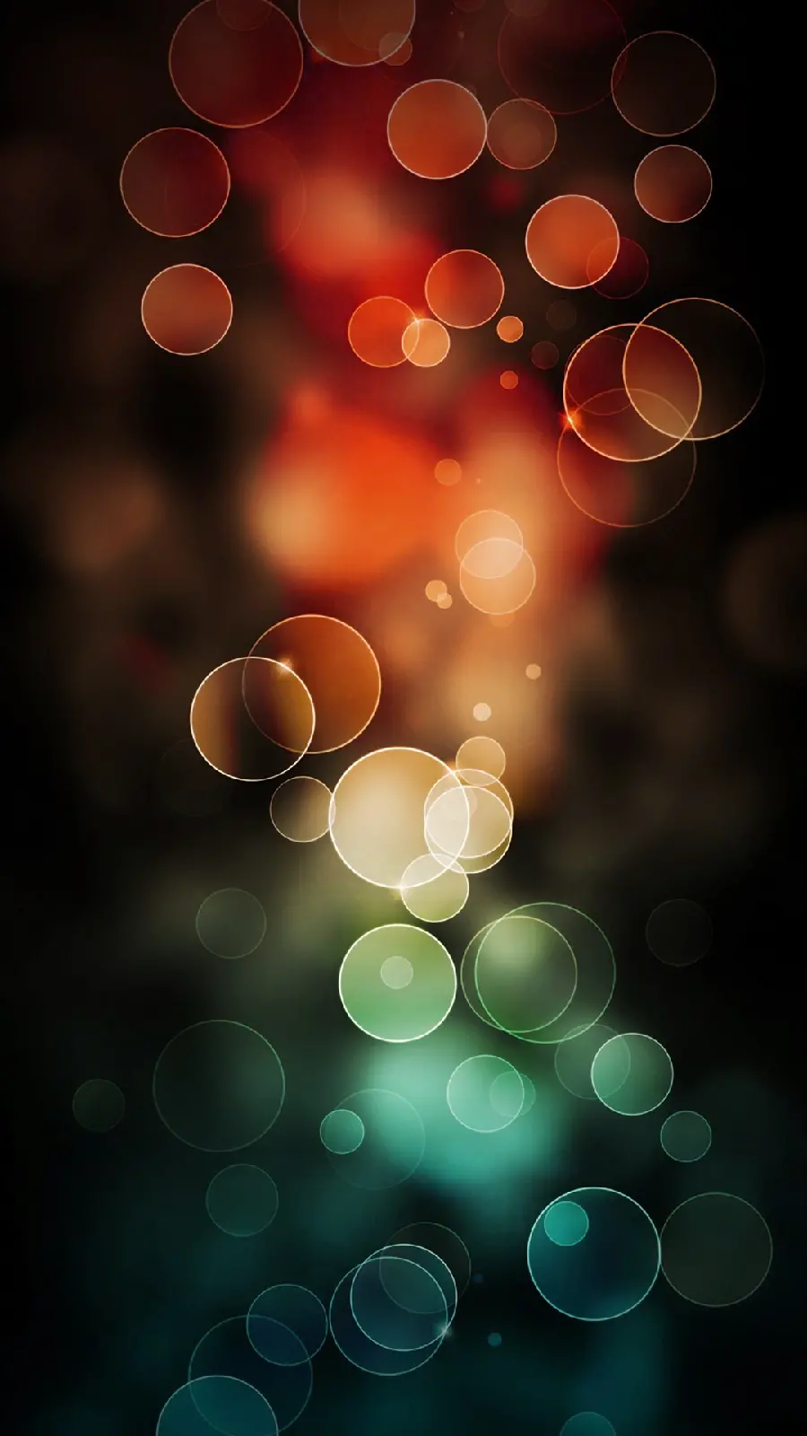 Spectacular iPhone 15 wallpaper of blurry colored lights