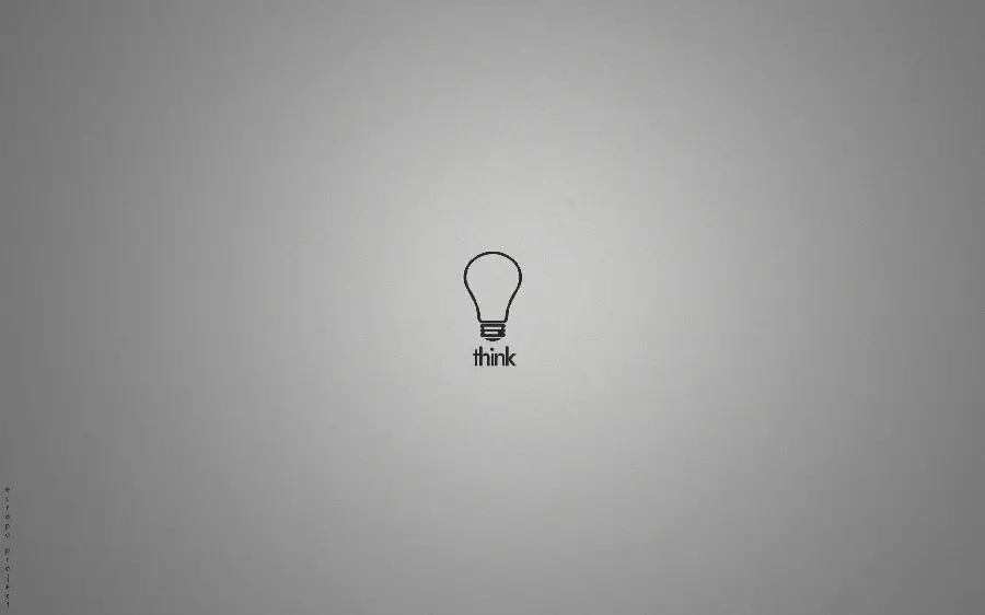 Free Download Beautiful Background Image with Minimal Thinking Lamp Design