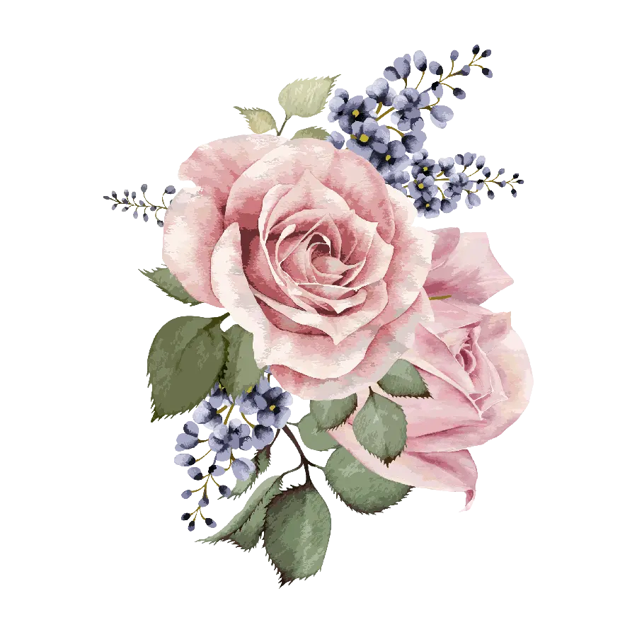 Pink flower picture cut out PNG for Photoshop