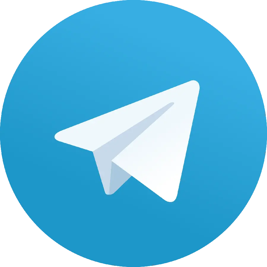 Download blue telegram icon without background PNG