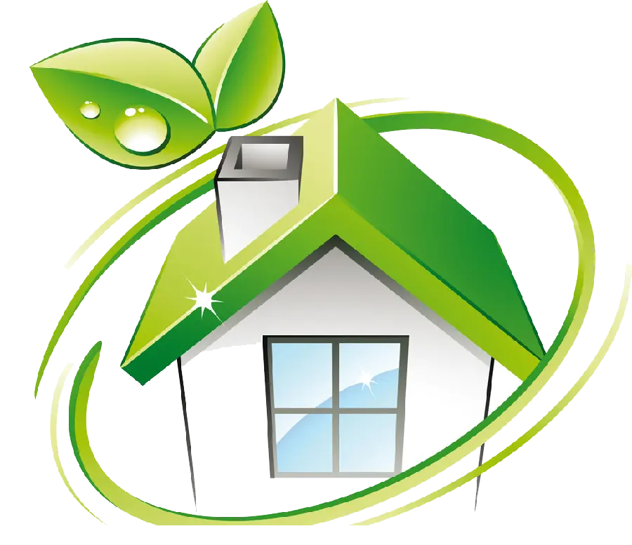 Green house logo PNG image