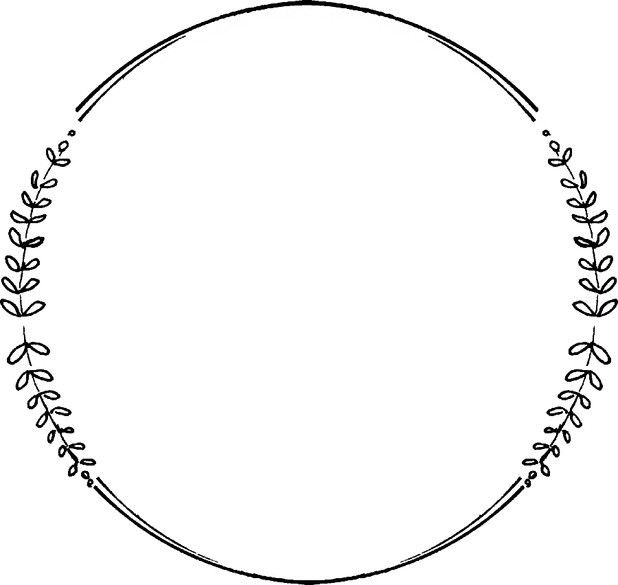 Simple and stylish black circle photo without background for profile
