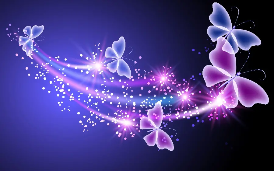 Fantasy purple butterfly suitable for profile and wallpaper