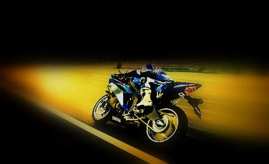 Free graphic wallpaper of racing motorcycle