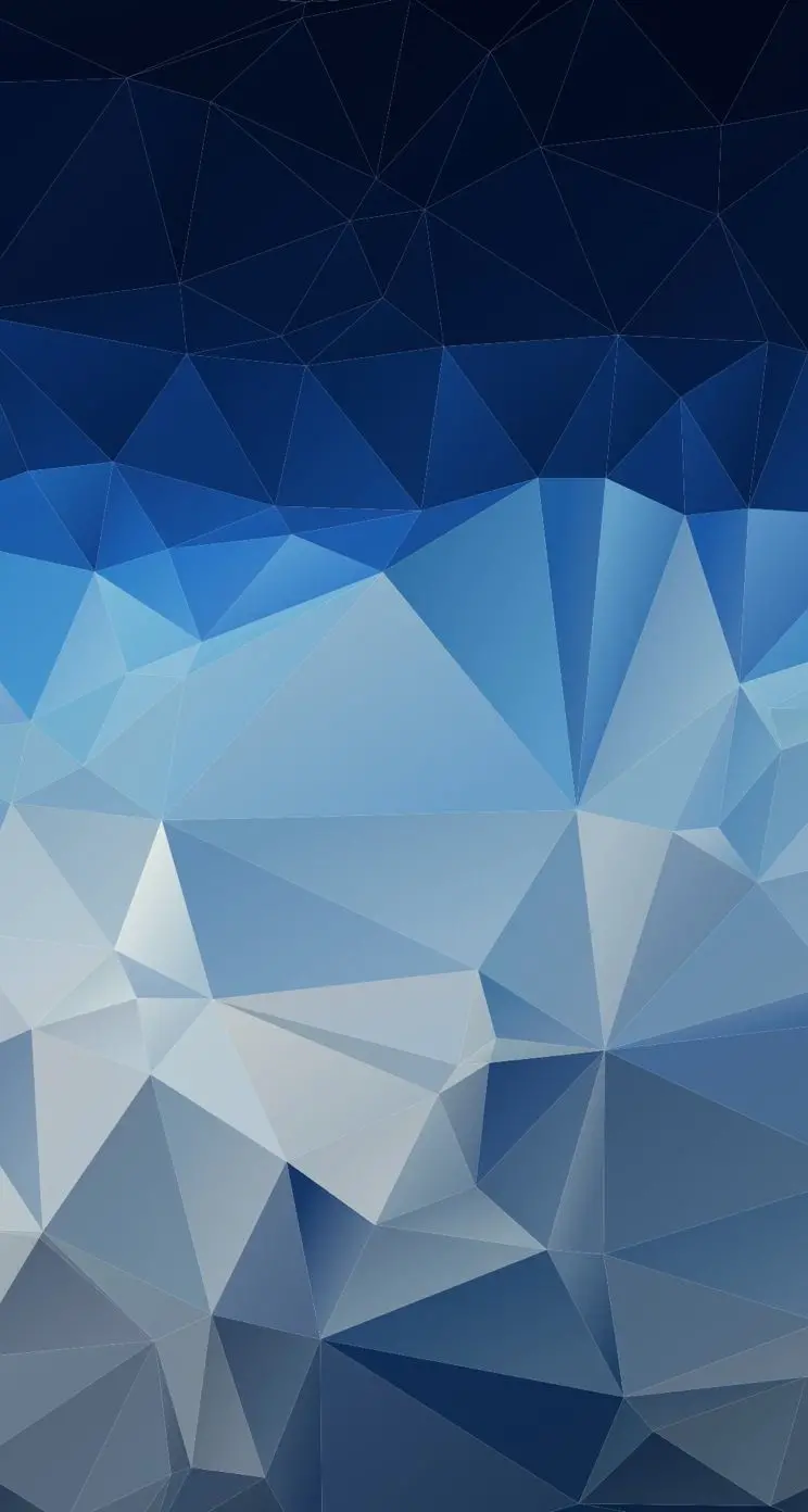 A very beautiful geometric wallpaper with a cool and spectacular blue and white theme
