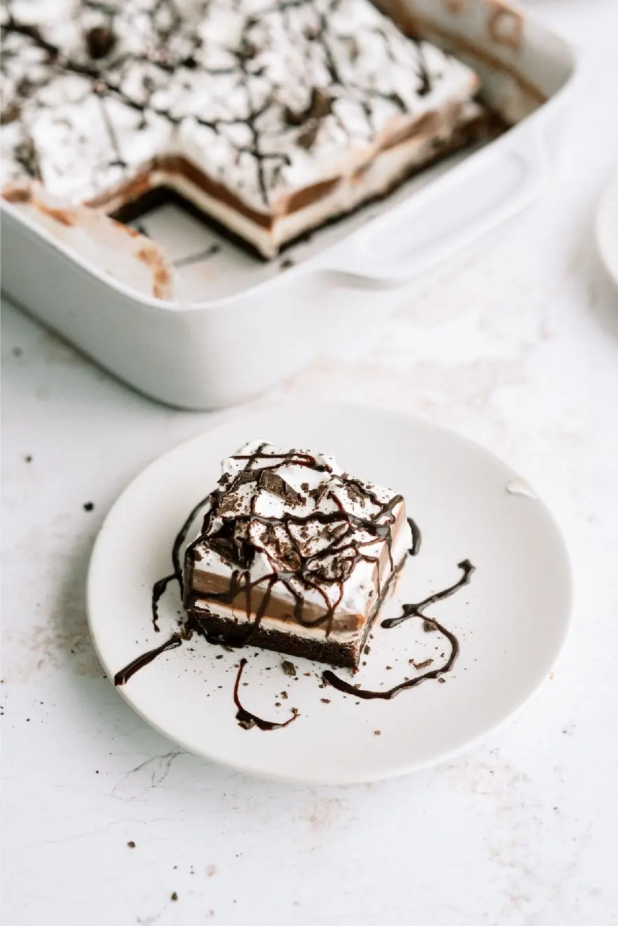 Image of a stylish and luxurious multi-layer cake as an evening snack in HD quality