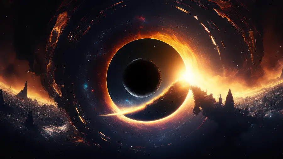 Strange image generated by the latest AI algorithm with a space design