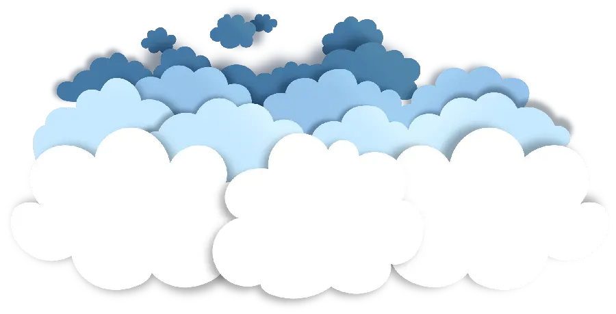 Cartoon Cloud PNG Image for Printing and Editing