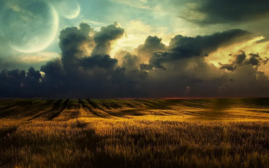 8K Scandinavian Calm Plains Desktop Background