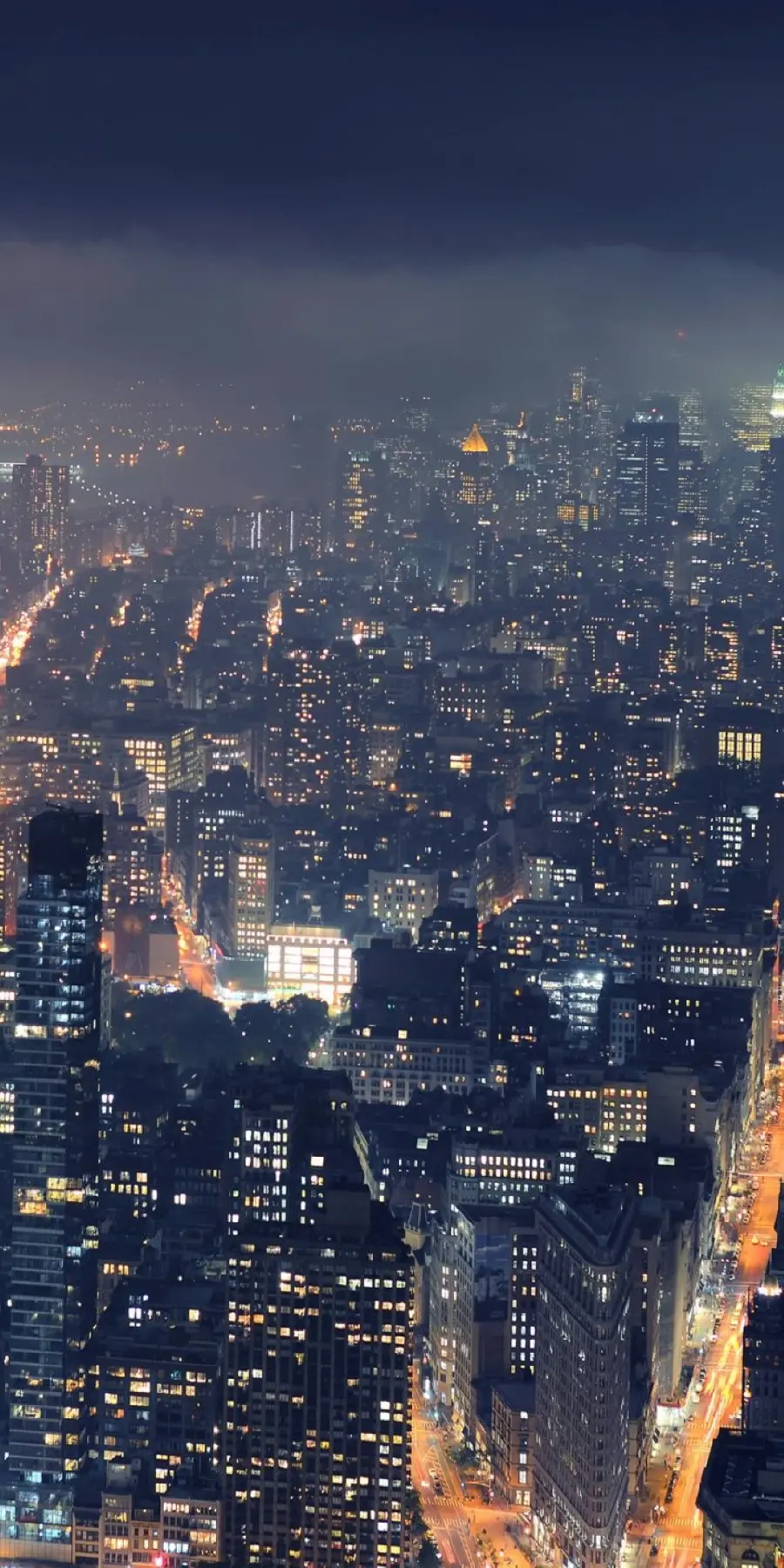 City night background and wallpaper for mobile phone