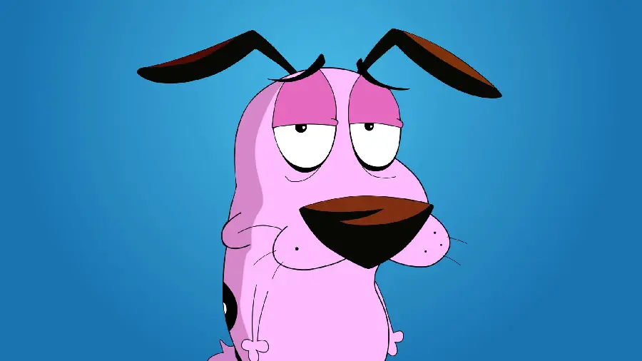 Best Cartoon Mobile Background of a Pink Dog