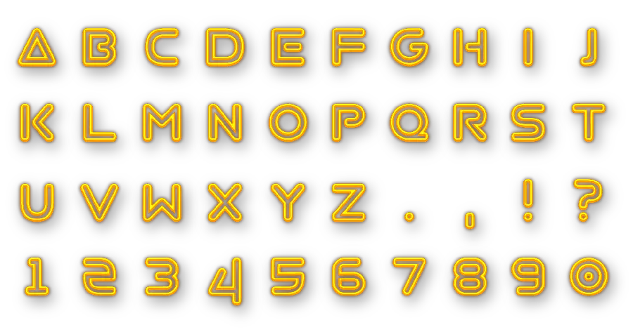 Beautiful Golden English Letters Photo