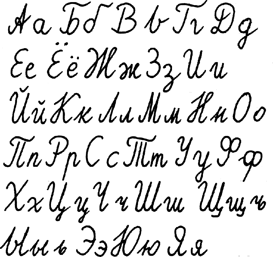 Pictures of uppercase and lowercase Latin English letters