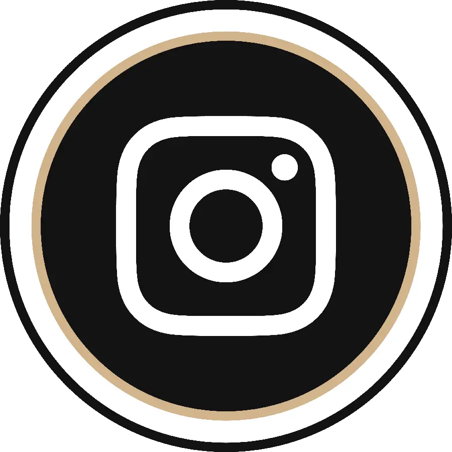 Instagram logo photo black White PNG Circle High Quality