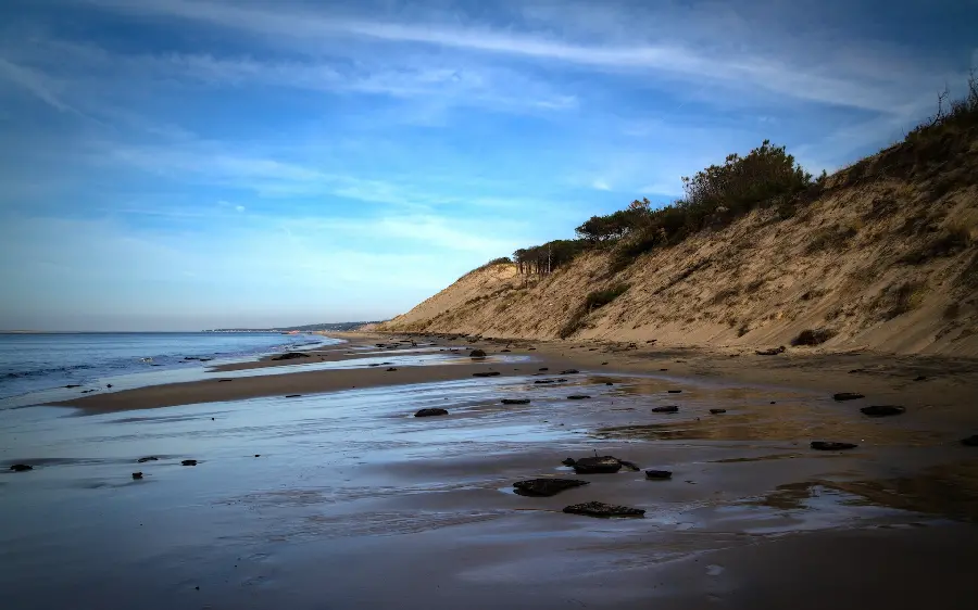 Admirable view of coastal nature with special quality