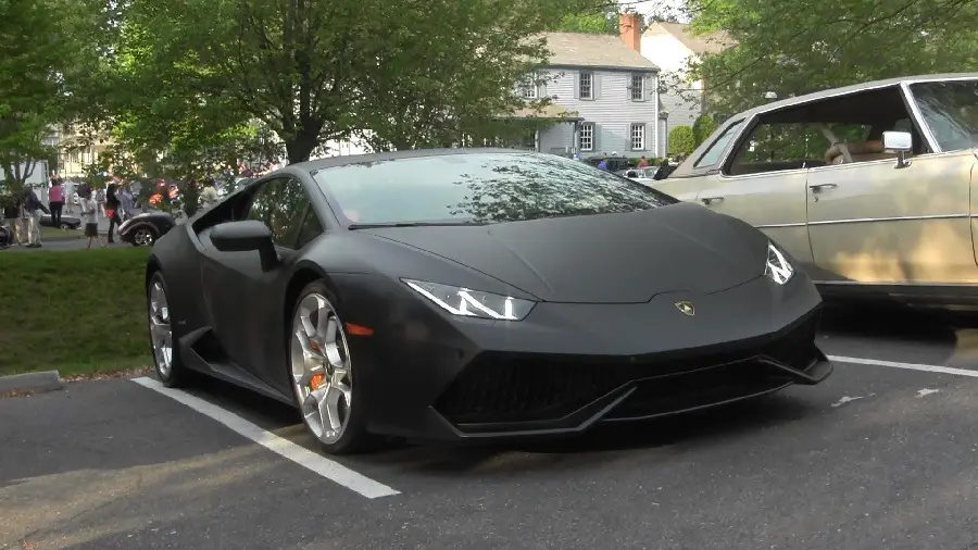 Black Lamborghini super sports photo