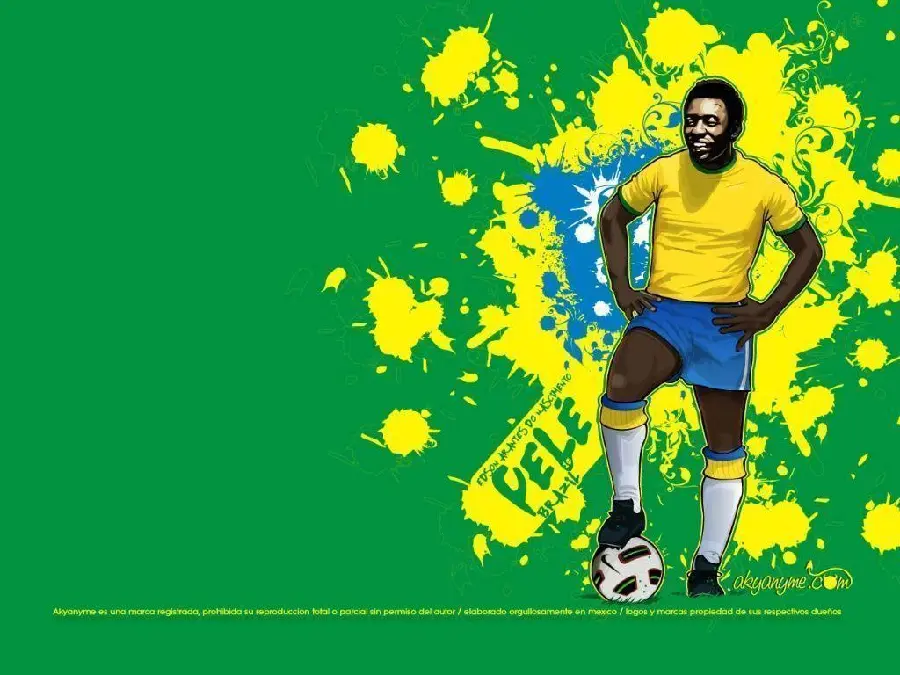 Wallpaper of Pele, the best player in the world