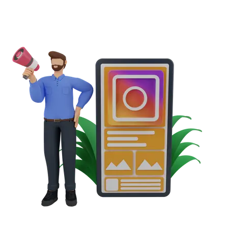 Banner and advertising design for Instagram PNG
