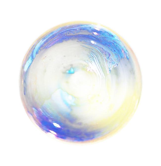 High quality large soap bubble image without background