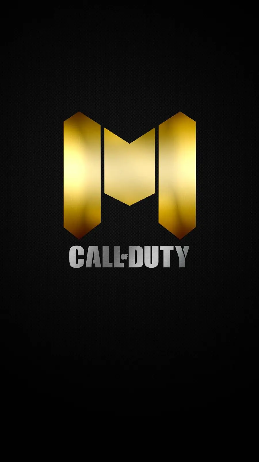 Full HD quality photo of the golden logo of the game Call of Duty 