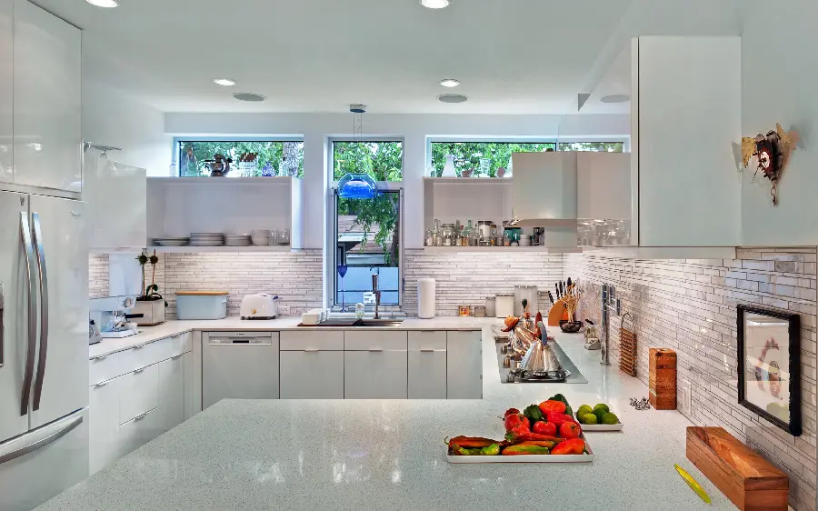 Beautiful White Kitchen Interior Design and Decoration