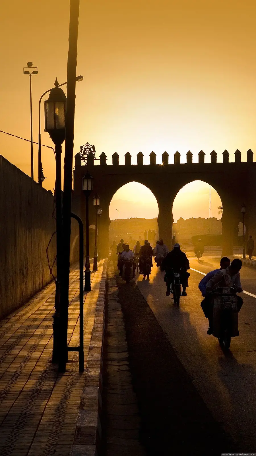 Image of a domed bridge in Morocco for poster printing