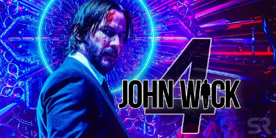 Famous poster of the movie John Wick 4 starring Keanu Reeves
