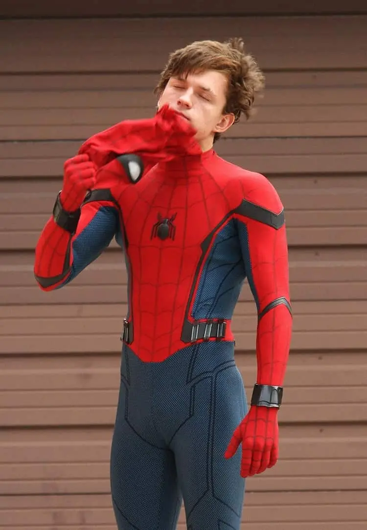 Peter Parker and Tom Holland as Red Spider-Man