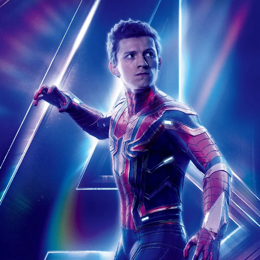 Tom Holland in Spiderman costume for profile