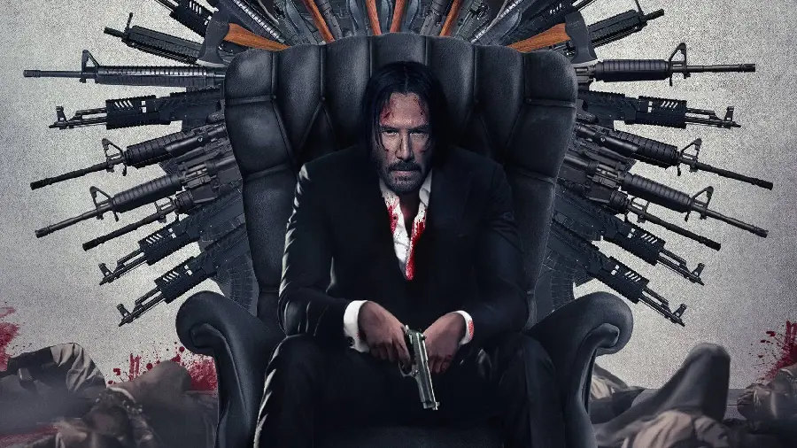 Canadian actor Keanu Reeves photo in the John Wick movie